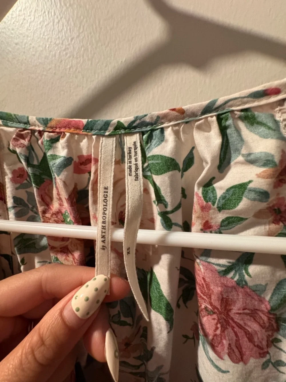 Anthropologie Floral Puff-Sleeve Maxi Dress - Picture 2 of 4